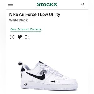 ❌SOLD❌Nike Air Force 1 Low Utility
White Black men's size 8.5